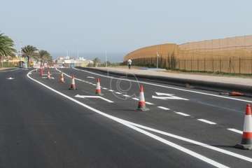 La nueva pinta de la carretera de Melenara/TA.